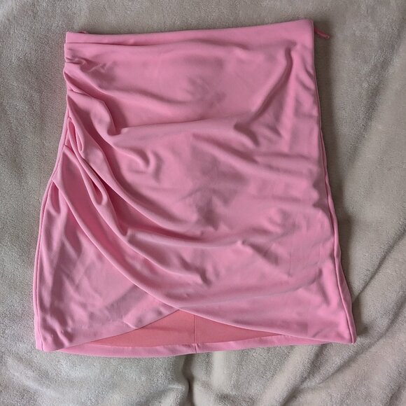 3/$30 bubblegum pink sheer mini skirt - Picture 1 of 9
